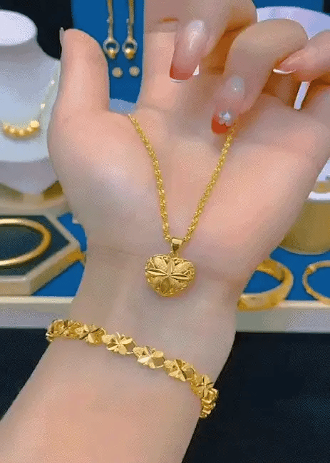 Elegant Heart Shaped Memorial Necklace