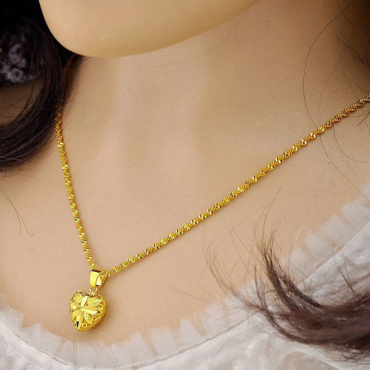 Elegant Heart Shaped Memorial Necklace